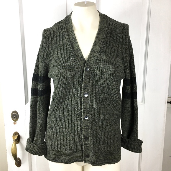 marled knit cardigan